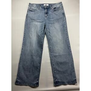 Mica Los Angeles Women's High Rise Wide Leg Blue Denim Jeans - Size 32 (36x29)